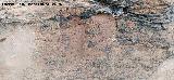 Pinturas rupestres del Abrigo del Guadal�n III. Surcos