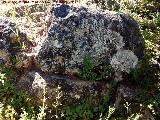 Poblado prehistrico del Cerro del Salto. Sillar de muralla