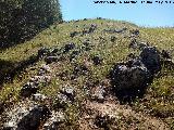 Poblado prehistrico del Cerro del Salto. Lnea de muralla