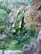 Cascada Segunda de la Osera. Cascada chica y poza