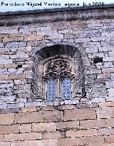 Iglesia de San Andrs. Ventana gtica entre los dos torreones