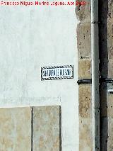 Calle San Juan de Alczar. Placa