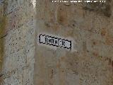 Calle Tentenecio. Placa