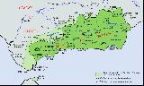 Reino Nazar de Granada. Mapa. Wikipedia