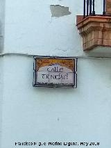 Calle Trinidad. Placa