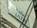 Calle Jan. Placa