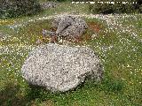 Dolmen del Zoomorfo. Ortostato o losa de cubricin desplazada