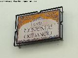 Calle Teniento Ochando. Placa