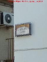 Calle Llano. Placa