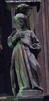 Catedral de Jan. Coro. Creacin de los ngeles. Figura de la derecha