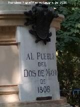 Monumento al Pueblo del Dos de Mayo de 1808. Inscripcin