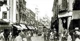 Tranva de Linares. Foto antigua. Calle Corredera