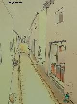 Lucentum. Calle de Popilio. Dibujo