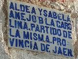 Placa de Partido Judicial de La Isabela. 