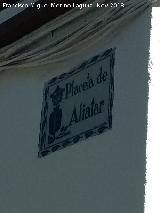 Plaza de Aliatar. Placa