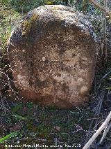 Cerro de las Gateras. Piedra con inscripcin