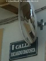 Calle Ricardo Dacosta. Placa