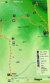 Sendero Cumbre Caballo Torraso. Mapa