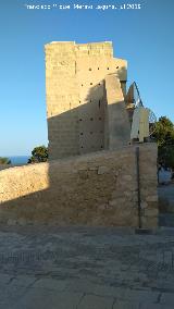 Castillo de Santa Brbara. Torre de Santa Catalina. Lateral