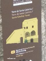 Castillo de Santa Brbara. Torre de Santa Catalina. Dibujo