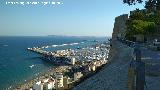 Castillo de Santa Brbara. Baluarte de la Reina. Vistas del puerto