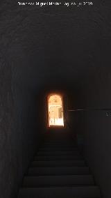 Castillo de Santa Brbara. Torre de San Jorge. Escalera para bajar al tercer recinto