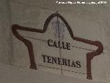 Calle Teneras. Placa