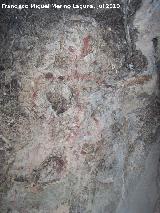 Pinturas rupestres de la Cueva Secreta Grupo II. Antropomorfo gigante