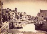 Puente de Poniente. 1870 foto de Jean Laurent