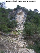 Fuente del Tejo. Desprendimiento