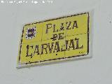 Plaza de Carvajal. Placa