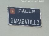 Calle Garabatillo. Placa