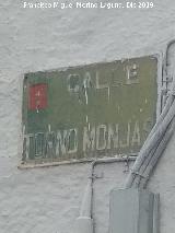 Calle Torno Monjas. Placa
