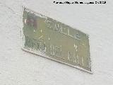 Calle Pea del Gallo. Placa