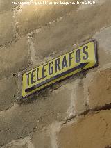 Se�ales de Tel�grafos de la Calle Obispo Narv�ez. 