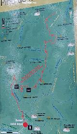 Sendero Puente de las Herrer�as - Pino de las Cruces. Mapa