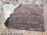 Monumento al Doctor Alcal� Campos. Placa