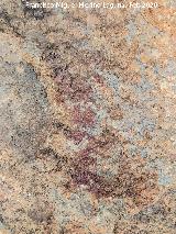 Pinturas rupestres Abrigo Este de las Pe�as de Castro IV. Antropomorfo doble Y