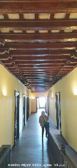 Alc�zar de Jerez. Palacio de Villavicencio. Pasillo con artesonado
