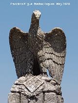 Monumento del Asedio al Santuario. �guila y escudo de la Guardia Civil