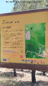 Sendero Cerro del Plomo. Cartel