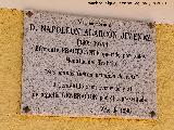 1975. Placa en El Centenillo - Ba�os de la Encina