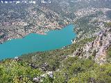 Cerro Matamulos. Vista del Pantano del Quiebrajano