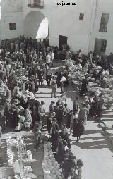 Plaza del Ayuntamiento. Foto antigua. Mercadillo