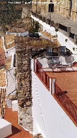 Torre�n de la Calle Calzada. Continuidad con los restos de la fortificaci�n