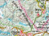 Sierra de las Harinas. Mapa