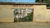 Granada. Ventana mirador del Crmen de los Mrtires con pintada romntica