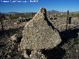 Dolmen 240. Ortostato fuera de su lugar