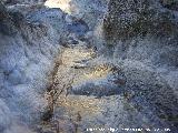 Acueducto del Toril. Acequia producida por una rotura en el acueducto grande