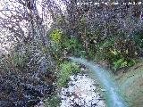 Cascada del Acueducto del Toril. Aguas despus de la cascada